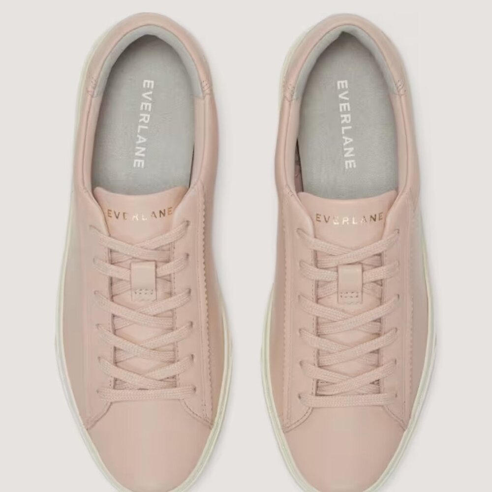Everlane The Day Sneaker | Pale Pink | Size 10 | Minimalist Leather Casual